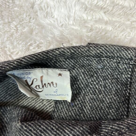 Vintage 50s 60s Kahn of Minneapolis grey sheath dress, size 15 - Picture 8 of 10